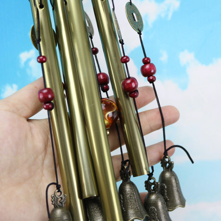 Handmade copper wind chimes