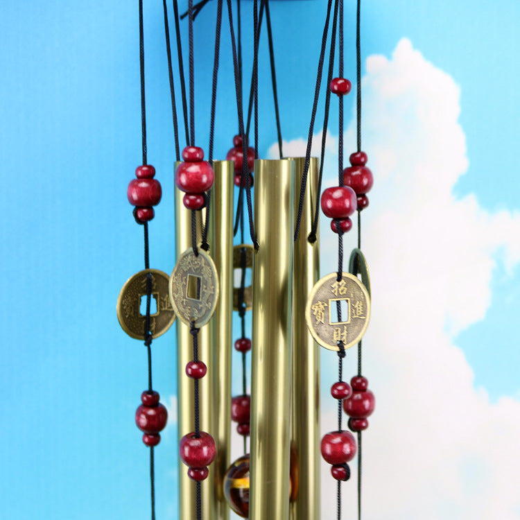 Handmade copper wind chimes