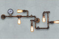 Personalized Iron Water Pipe Decoration Wall Lamp