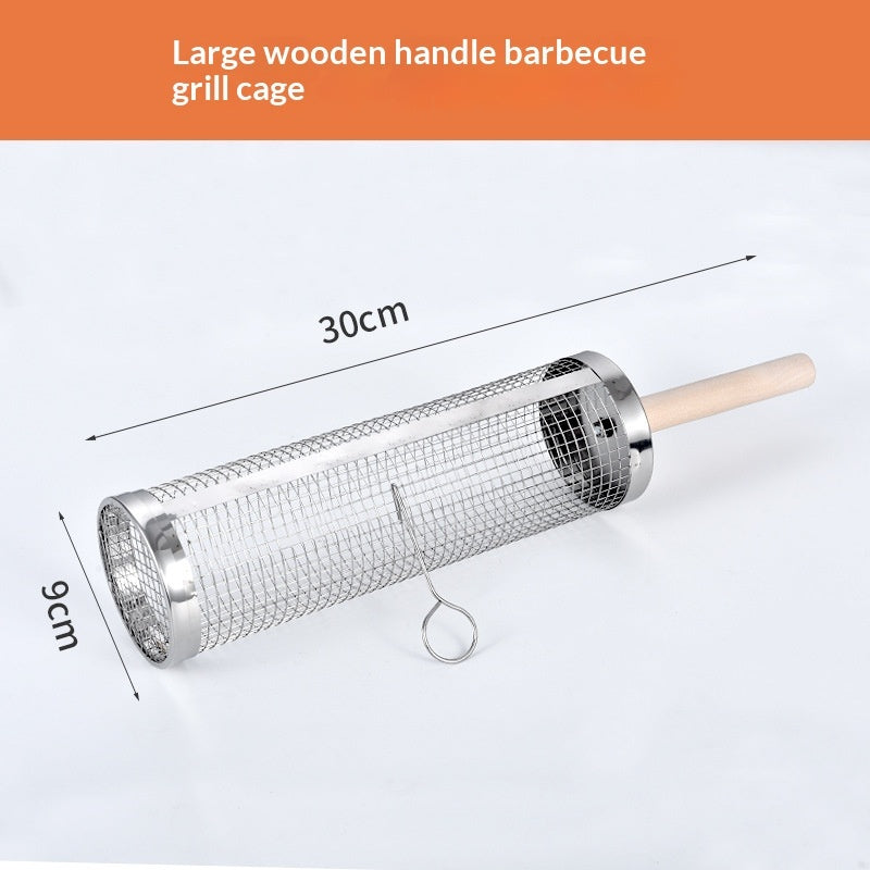 Stainless Steel Round Barbecue Grill For Outdoor Convenience