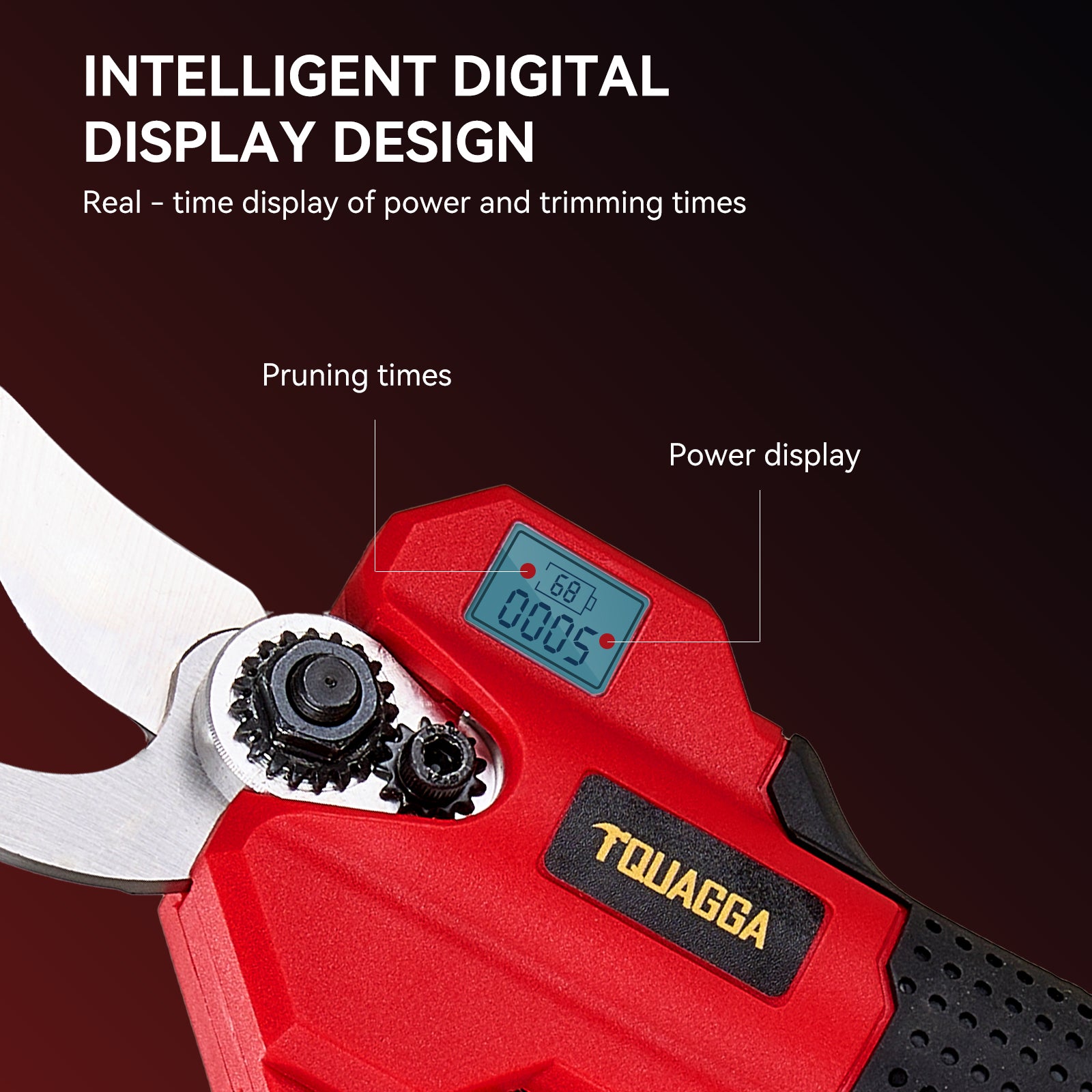 21V Cordless Electric Pruning Shears 28mm Max Cut, 2 Batteries, 6 8H Runtime, Tree Shrub Trimmer