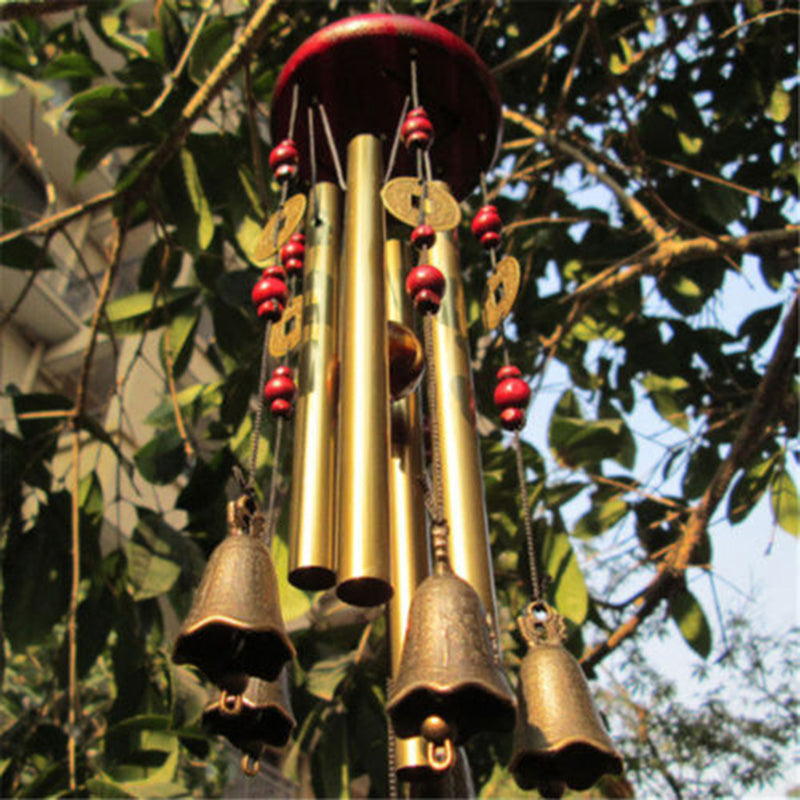 Handmade copper wind chimes