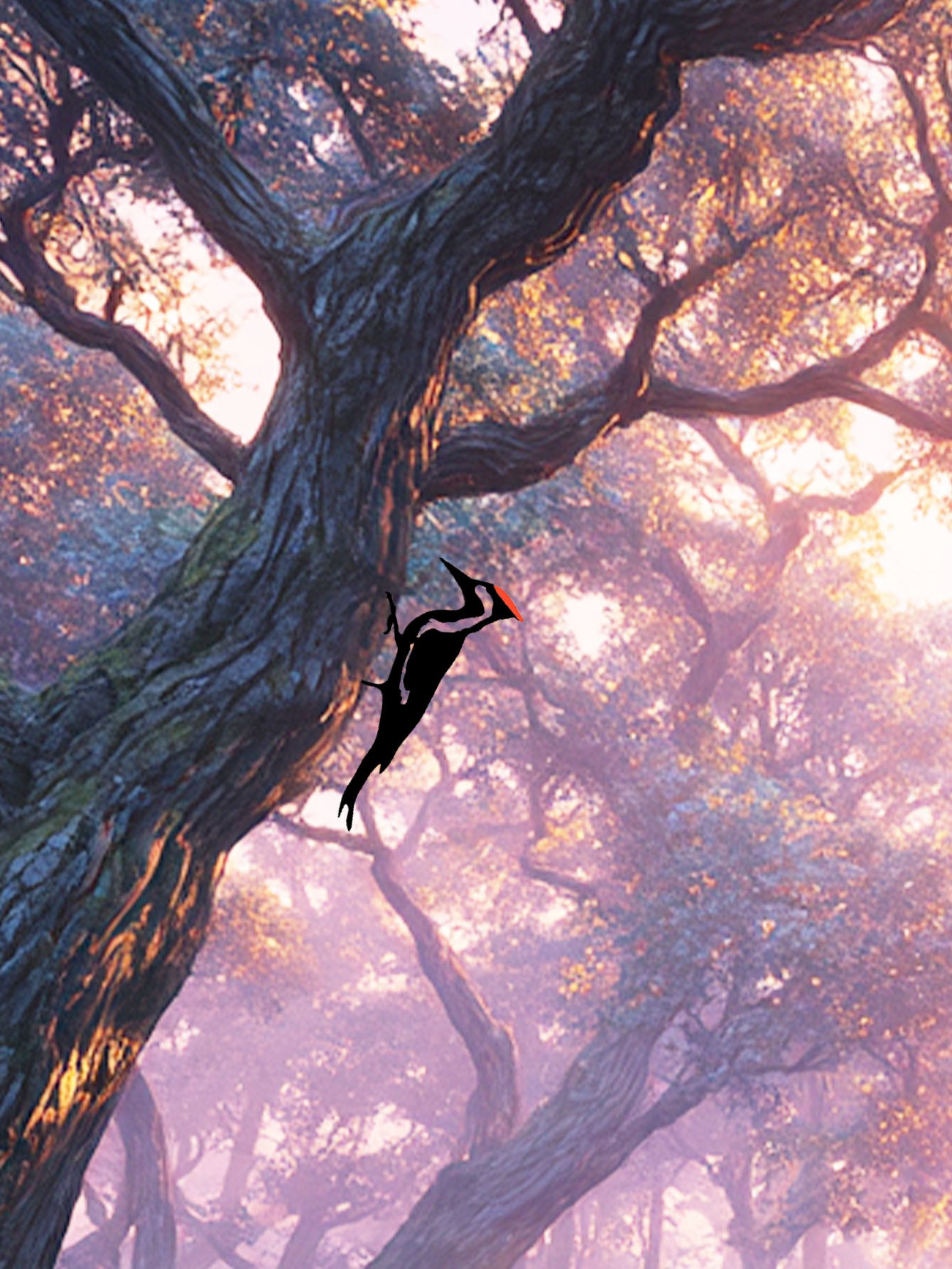 Metal Woodpecker Wall Art - Rust-Resistant Outdoor Decor For Garden & Patio