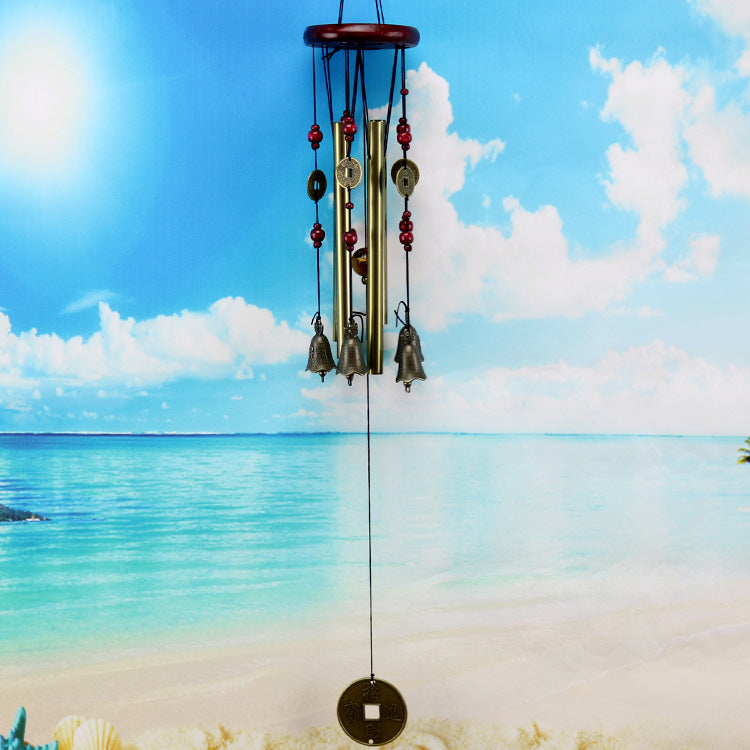 Handmade copper wind chimes