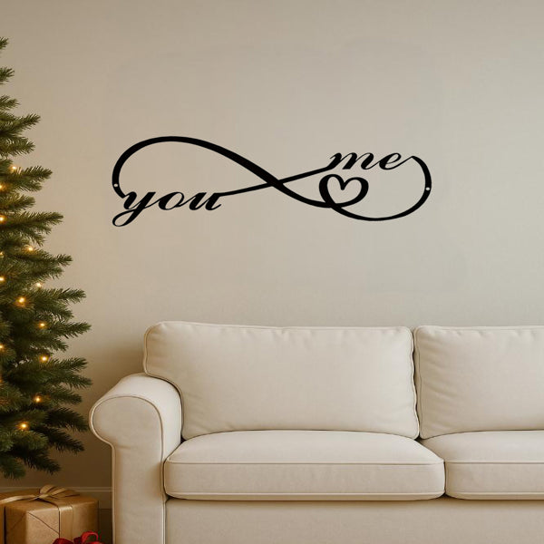 CIFbuy Custom Gothic Iron Wall Art Personalized Dark Romance Sign For Couples Home Decor(TikTok, Temu Pick-up Service)