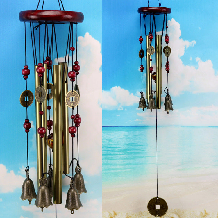 Handmade copper wind chimes