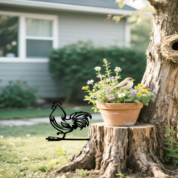 CIFbuy Vintage Farmhouse Style Outdoor Iron Garden Decor Art Wall Sign(TikTok, Temu Pick-up Service)