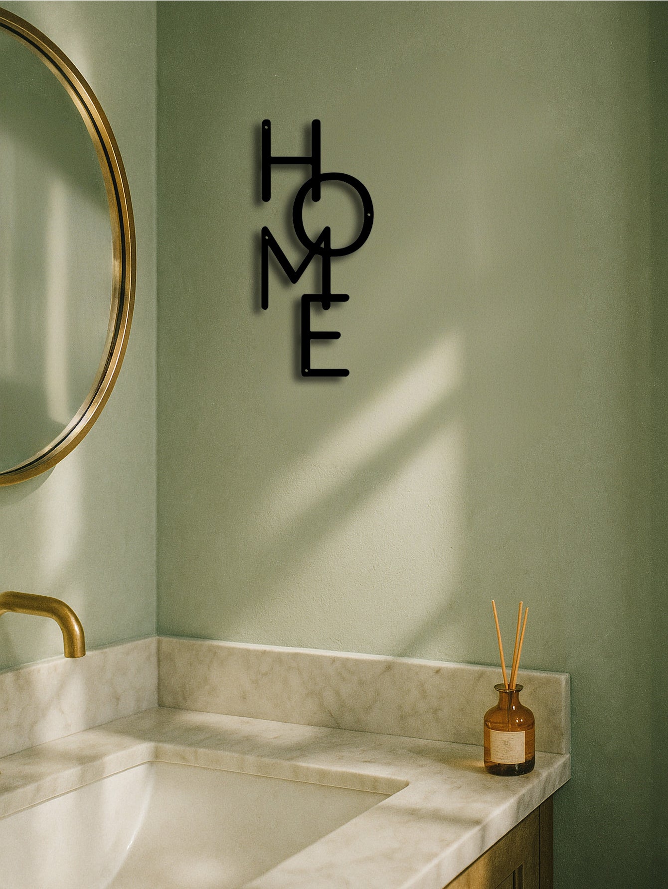 Metal Wall Decor HOME Letter Wall Sign Unique Design For Bedroom Decor&Gifts