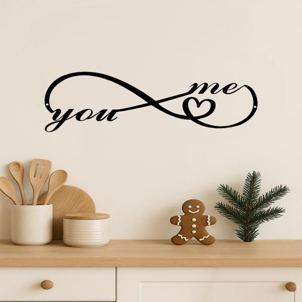 CIFbuy Custom Gothic Iron Wall Art Personalized Dark Romance Sign For Couples Home Decor(TikTok, Temu Pick-up Service)