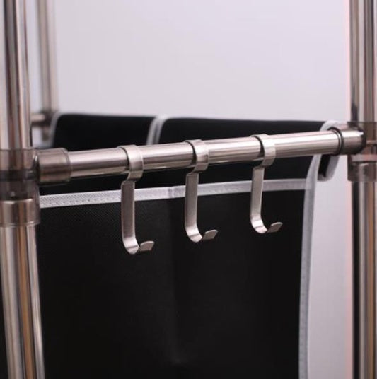 Laundry Basket 3-tier Laundry Sorter With 4 Removable Bags For Organizing Clothes, Laundry, Light Laundry, Dark Laundry, 3 Hooks