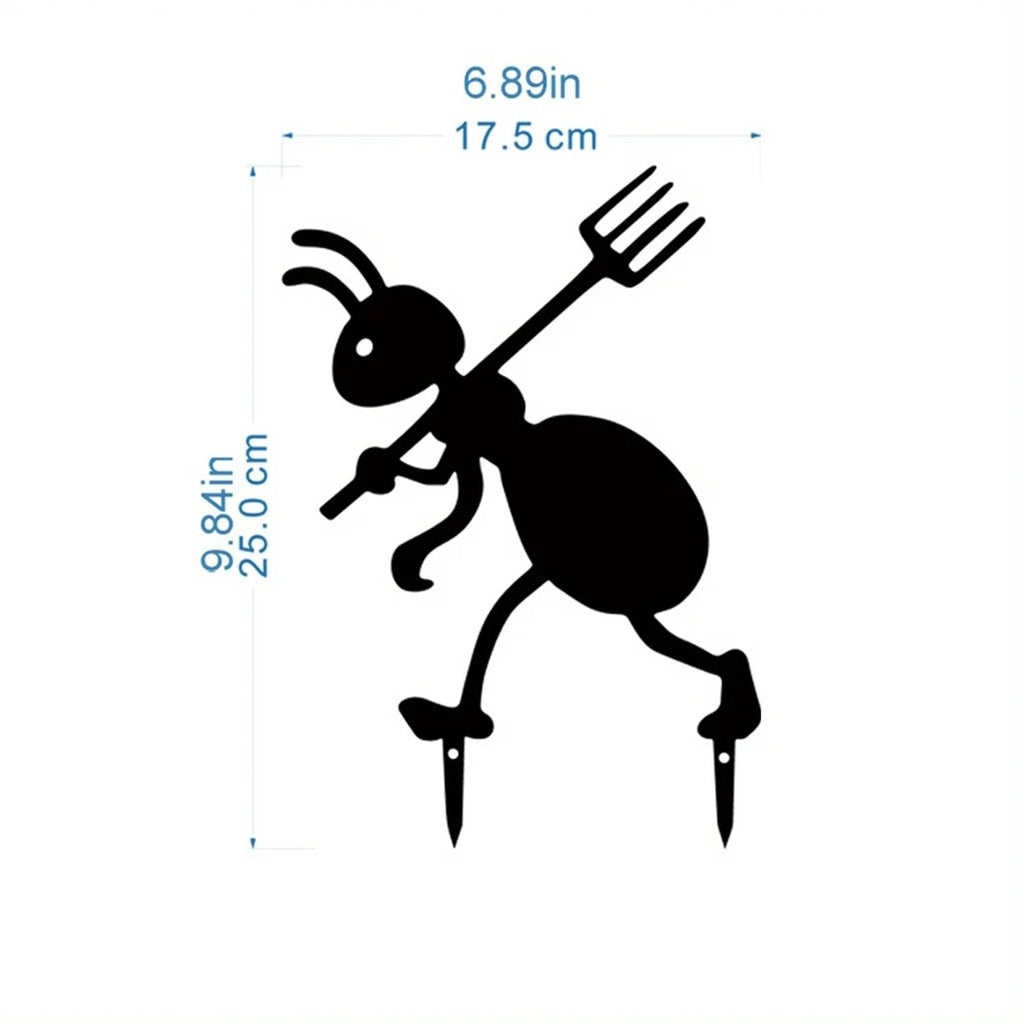 Spooky & Festive Iron Ant Garden Decor - Halloween & Christmas Outdoor