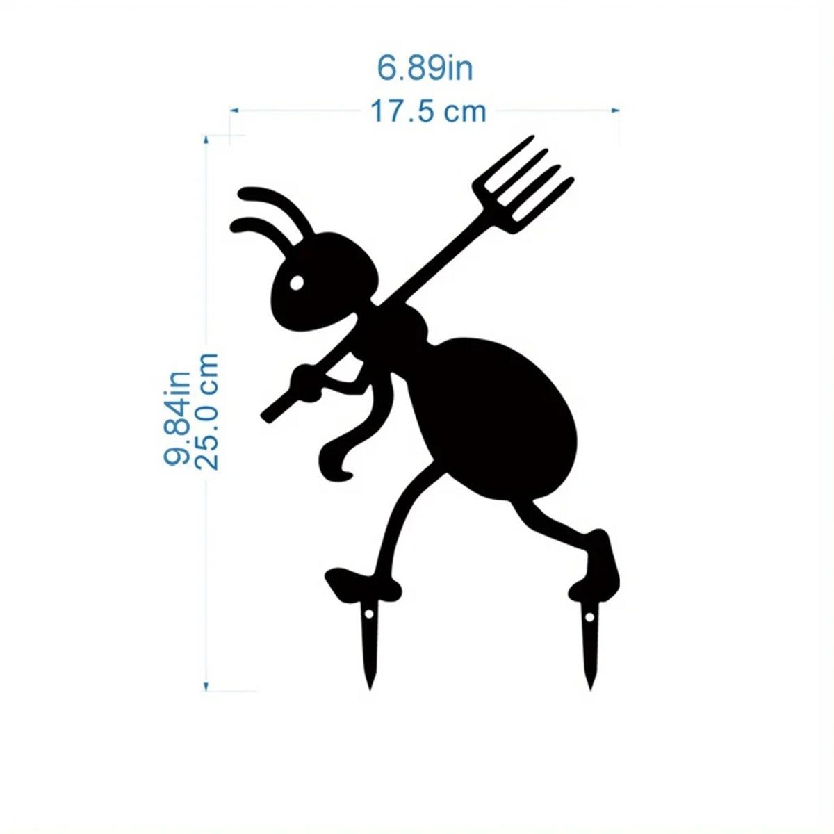 Spooky & Festive Iron Ant Garden Decor - Halloween & Christmas Outdoor