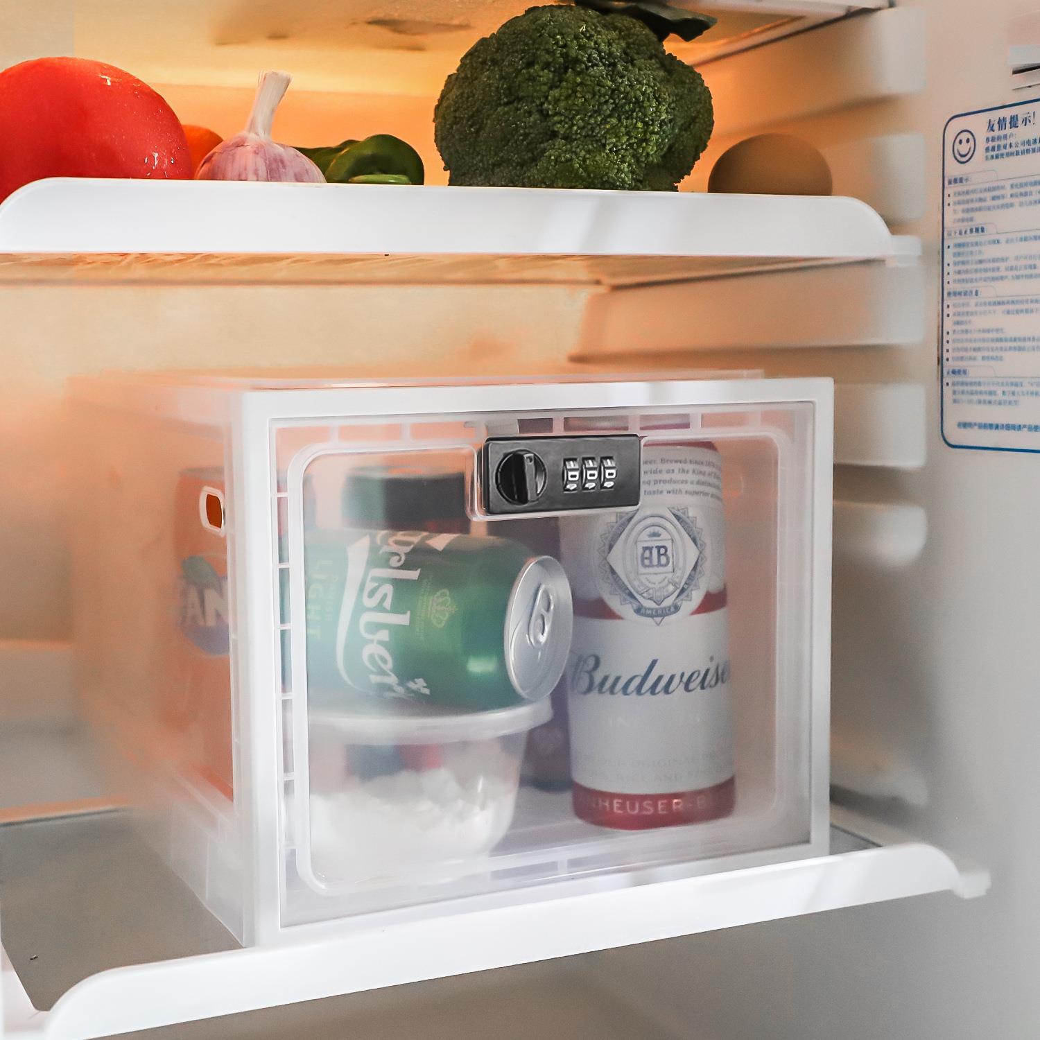 Refrigerator Food Storage Box With Combination Lock